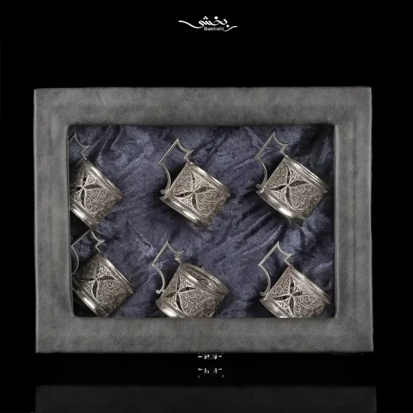 انگاره نقره شش عددی ملیله زنجان