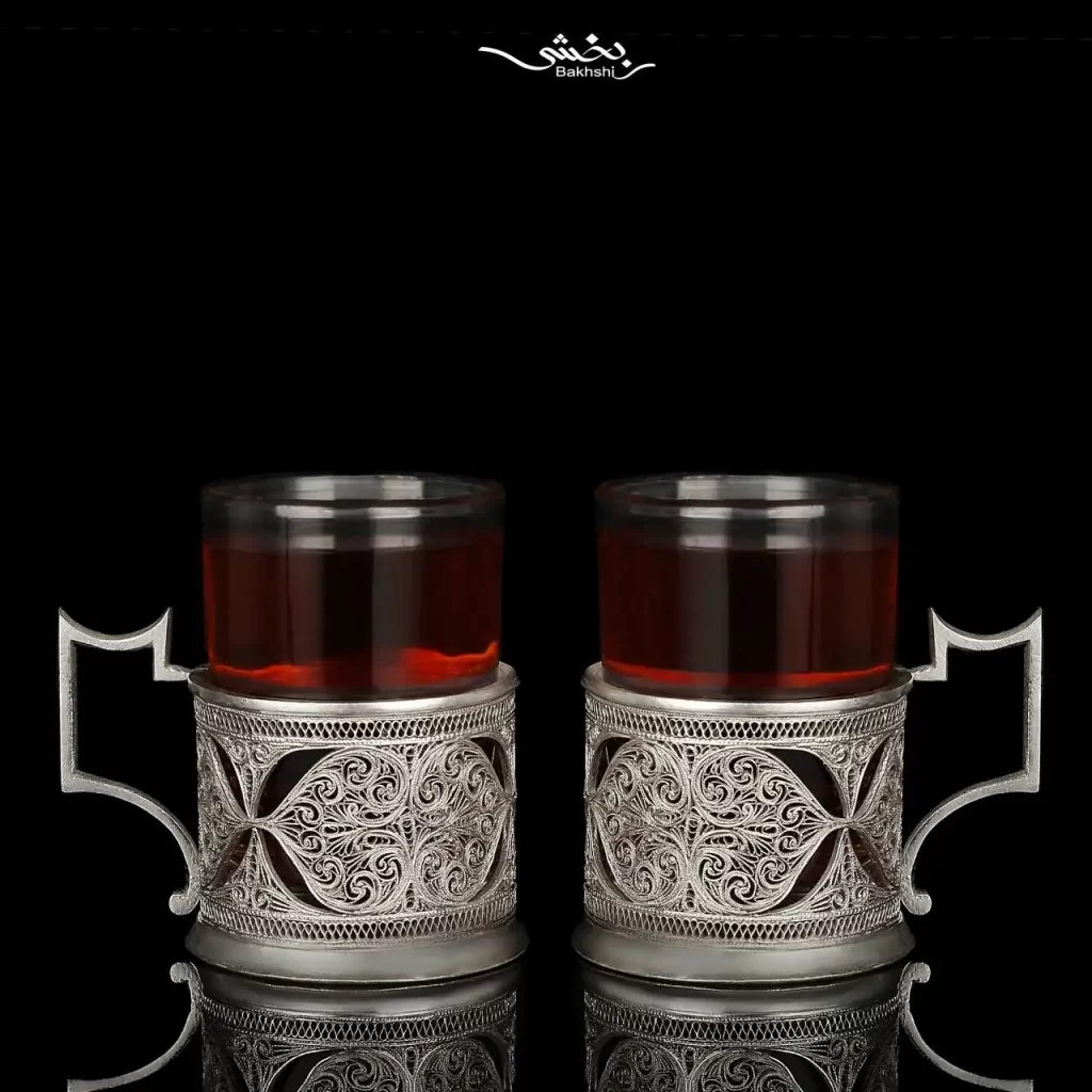 انگاره نقره شش عددی ملیله زنجان