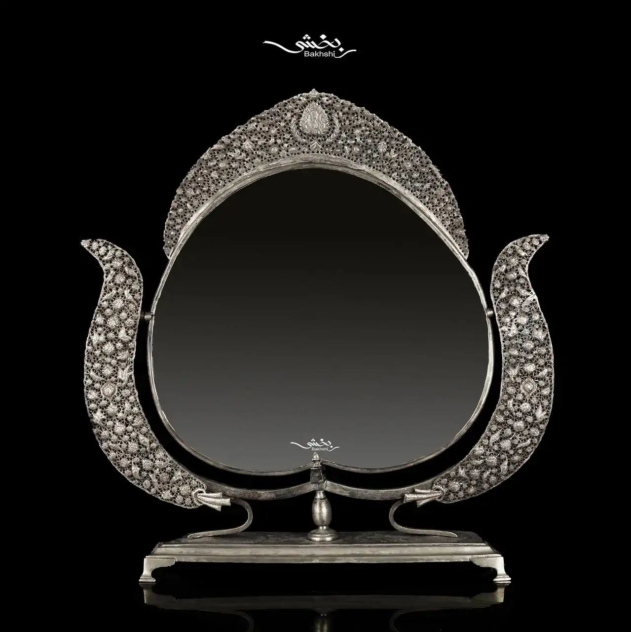 photo_2025-05-18_14-59-52 آینه نقره گهواره ای قلم ترنج