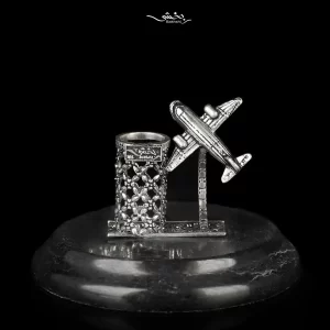 جاقلمی نقره و ساعت هواپیما