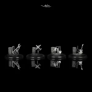 جاقلمی نقره و ساعت