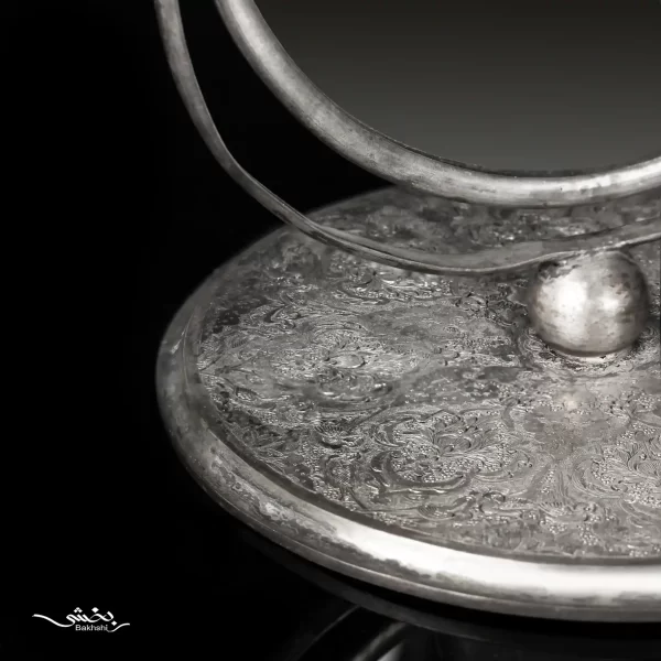 آینه نقره قلم ترنج اعلا گهواره ای