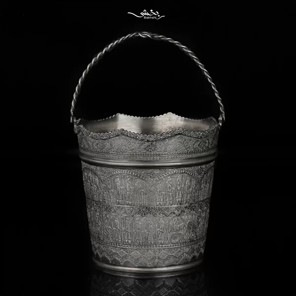 سطل نقره دسته دار قلم تخت جمشید