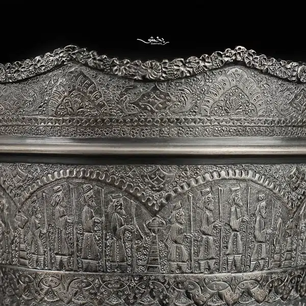 سطل نقره دسته دار قلم تخت جمشید