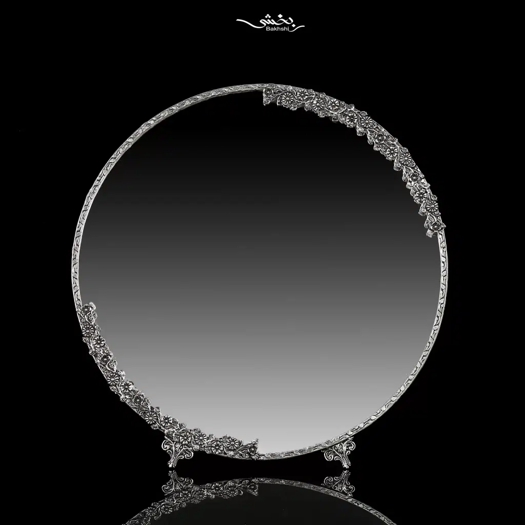 آینه شکوفه نقره
