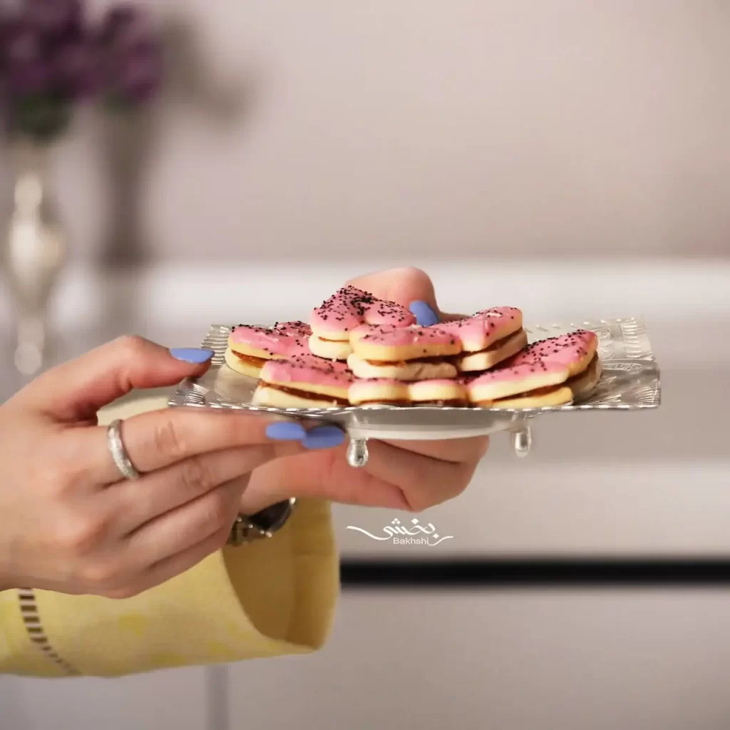 شیرینی خوری نقره مربع قلم تبریز