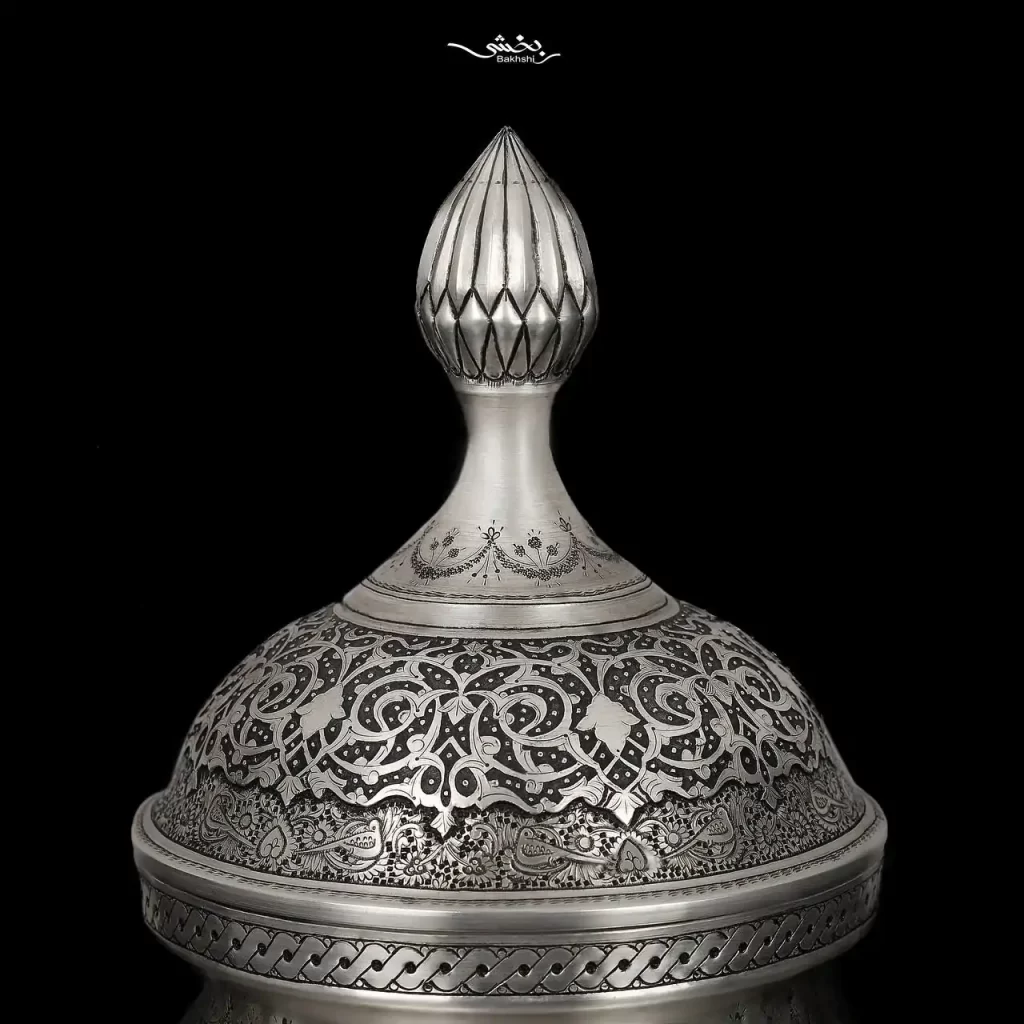 گزخوری نقره گرد دربدار مینیاتور ریزقلم اعلا