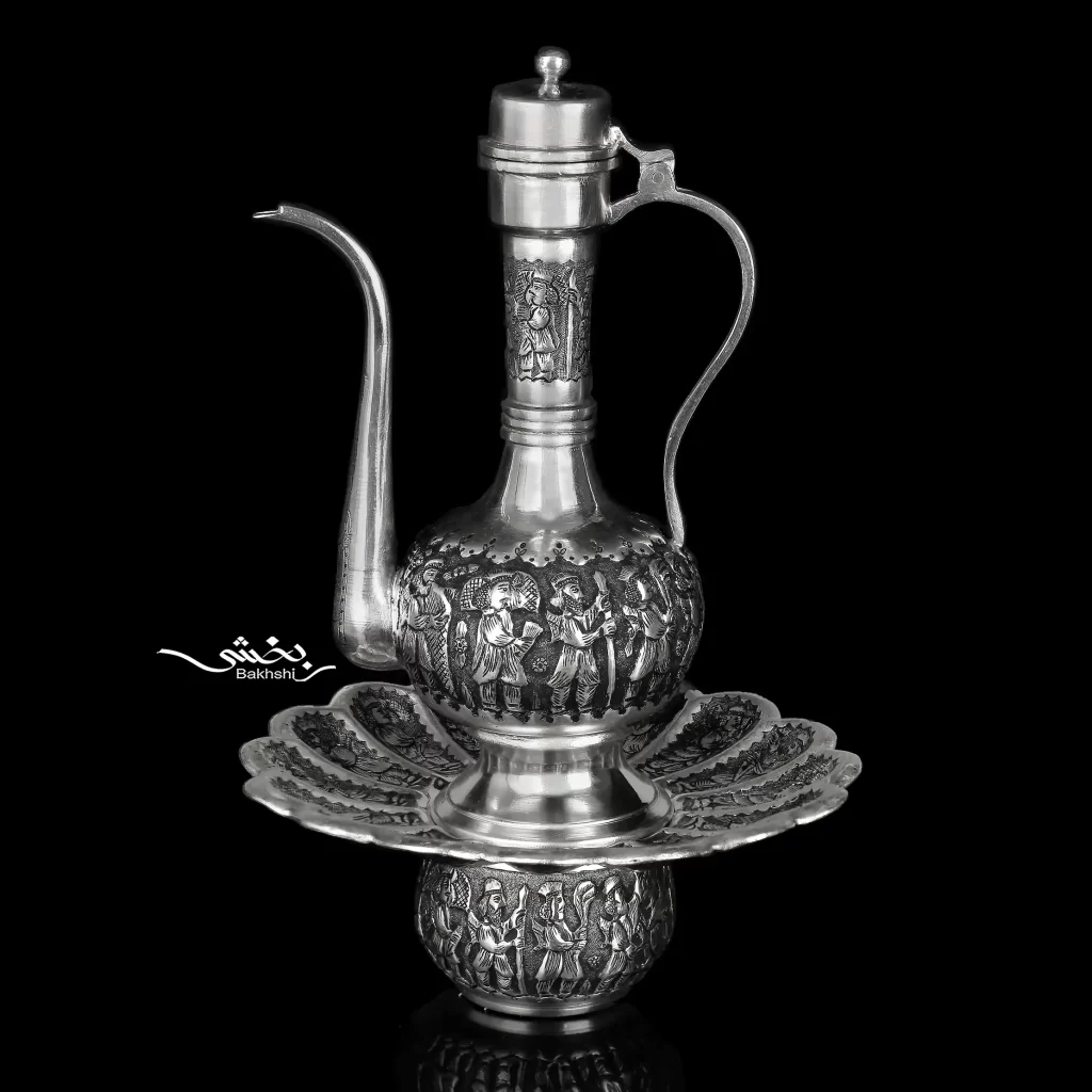 آبدست لگن نقره قلم تخت جمشید درجه یک