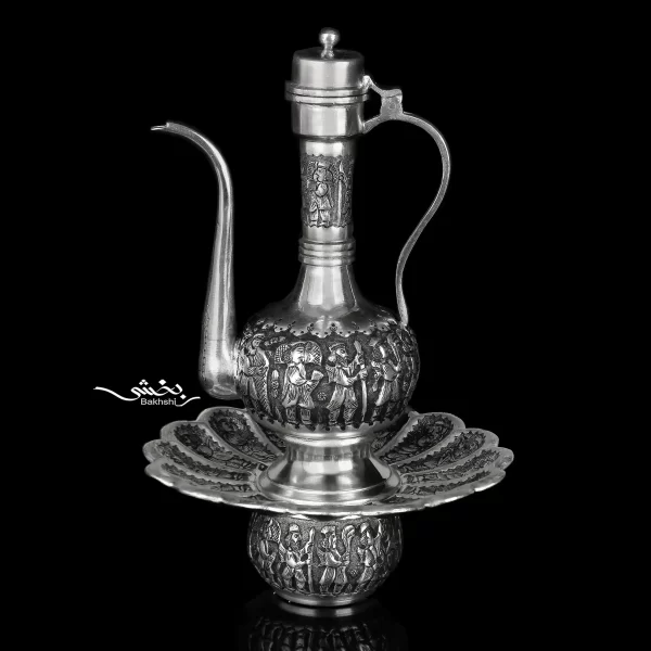 آبدست لگن نقره قلم تخت جمشید درجه یک