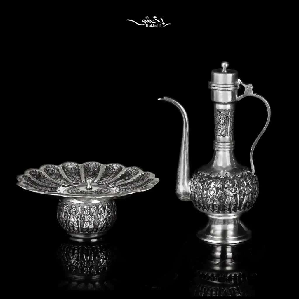 آبدست لگن نقره قلم تخت جمشید درجه یک