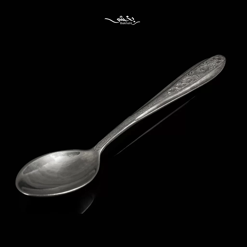 قاشق نقره مربا خوری 6 عددی ریزقلم ترنج