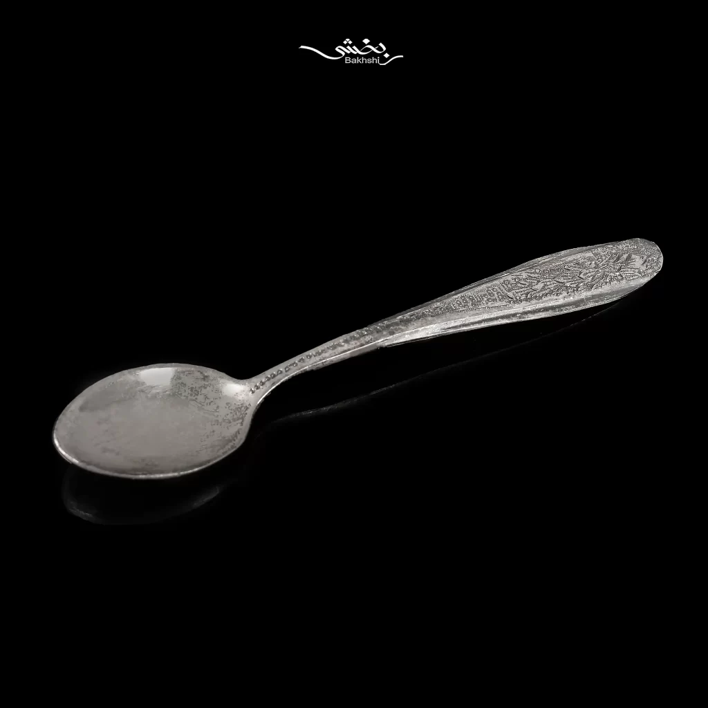قاشق نقره 6 عددی چایخوری ریزقلم ترنج