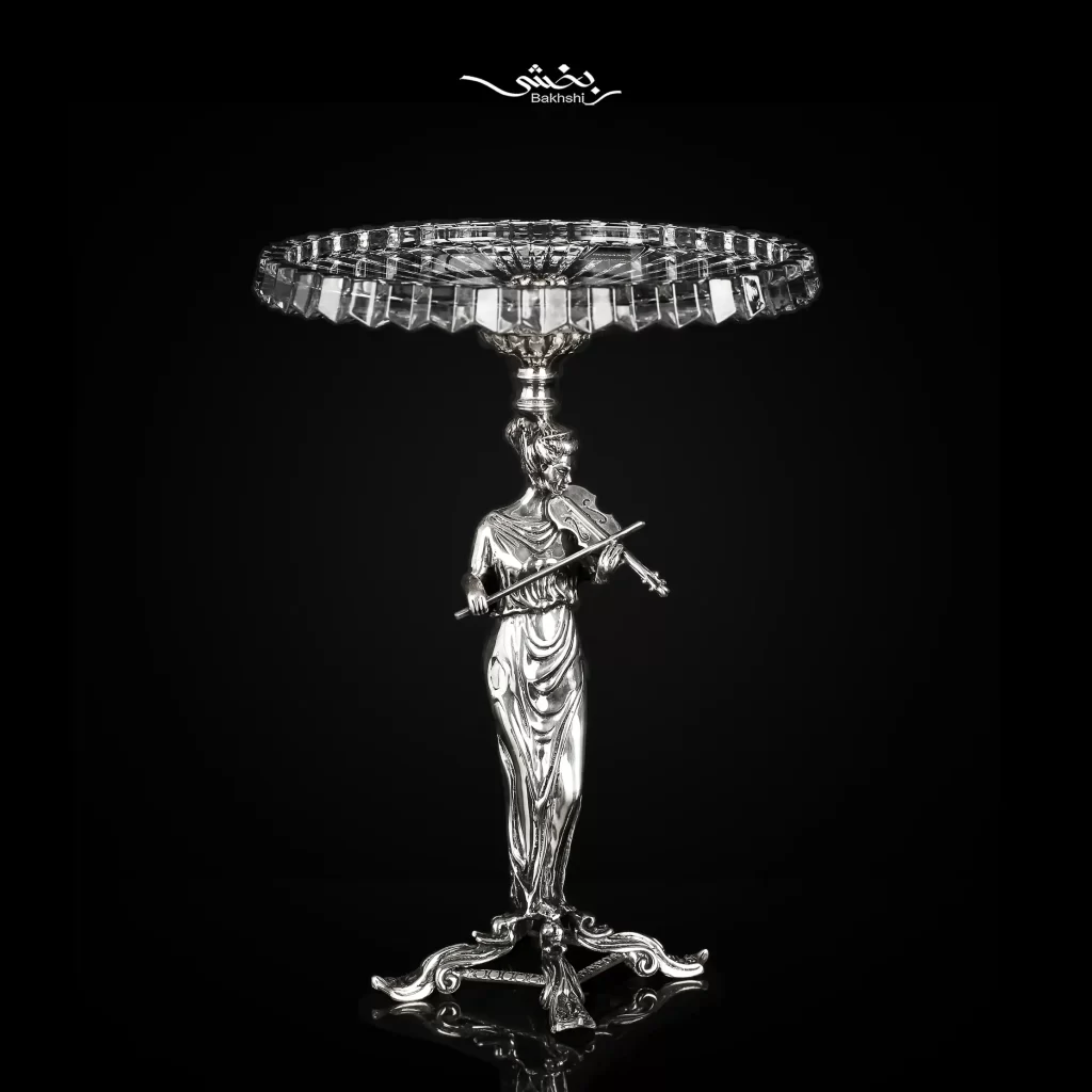 شیرینی خوری بلور نقره قلم ریخته گری ویلن