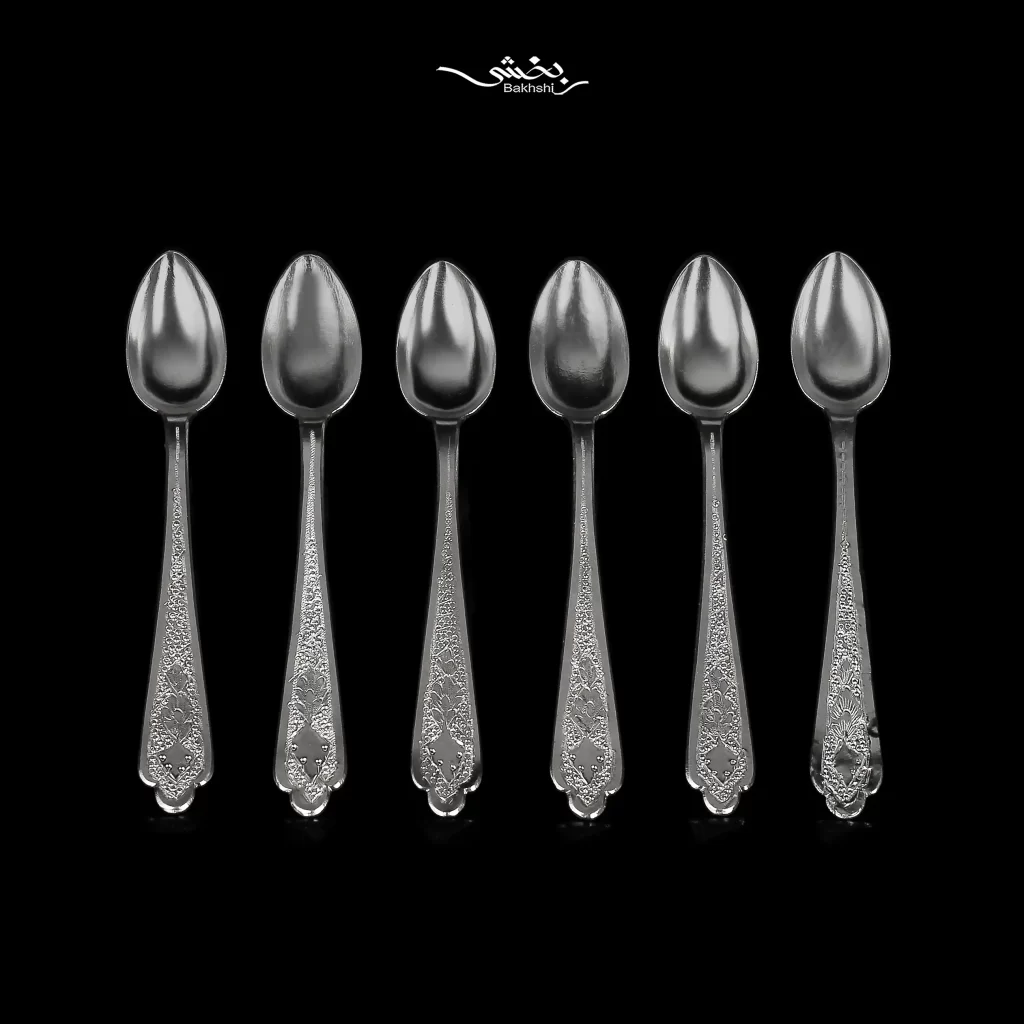 قاشق نقره چایخوری 12 عددی ترنج