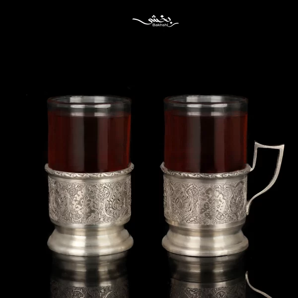 انگاره چایخوری نقره قلم ترنج