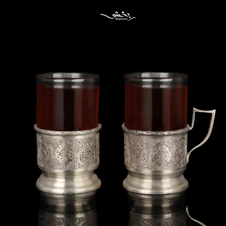 انگاره چایخوری نقره قلم ترنج