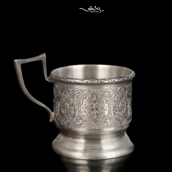 انگاره چایخوری نقره قلم ترنج