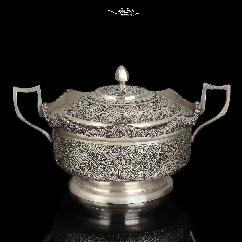 قندان نقره اسلیمی