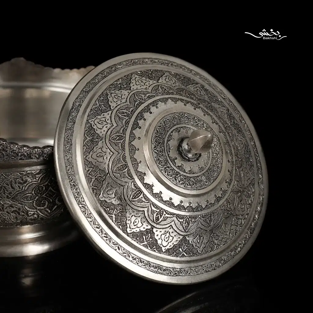 قندان نقره اسلیمی