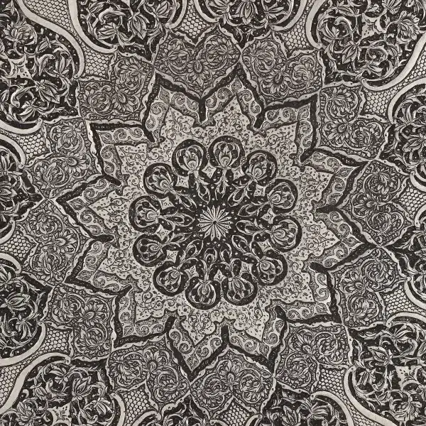 سینی گرد نقره مشبک اعلا