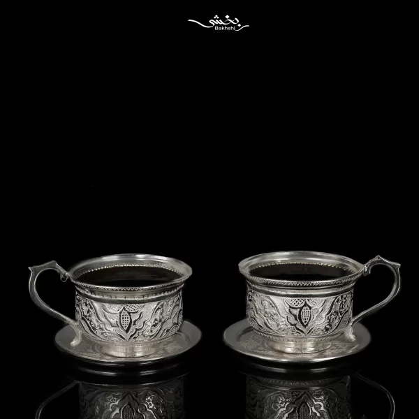 ست فنجان و نعلبکی قهوه خوری قلم اسلیمی