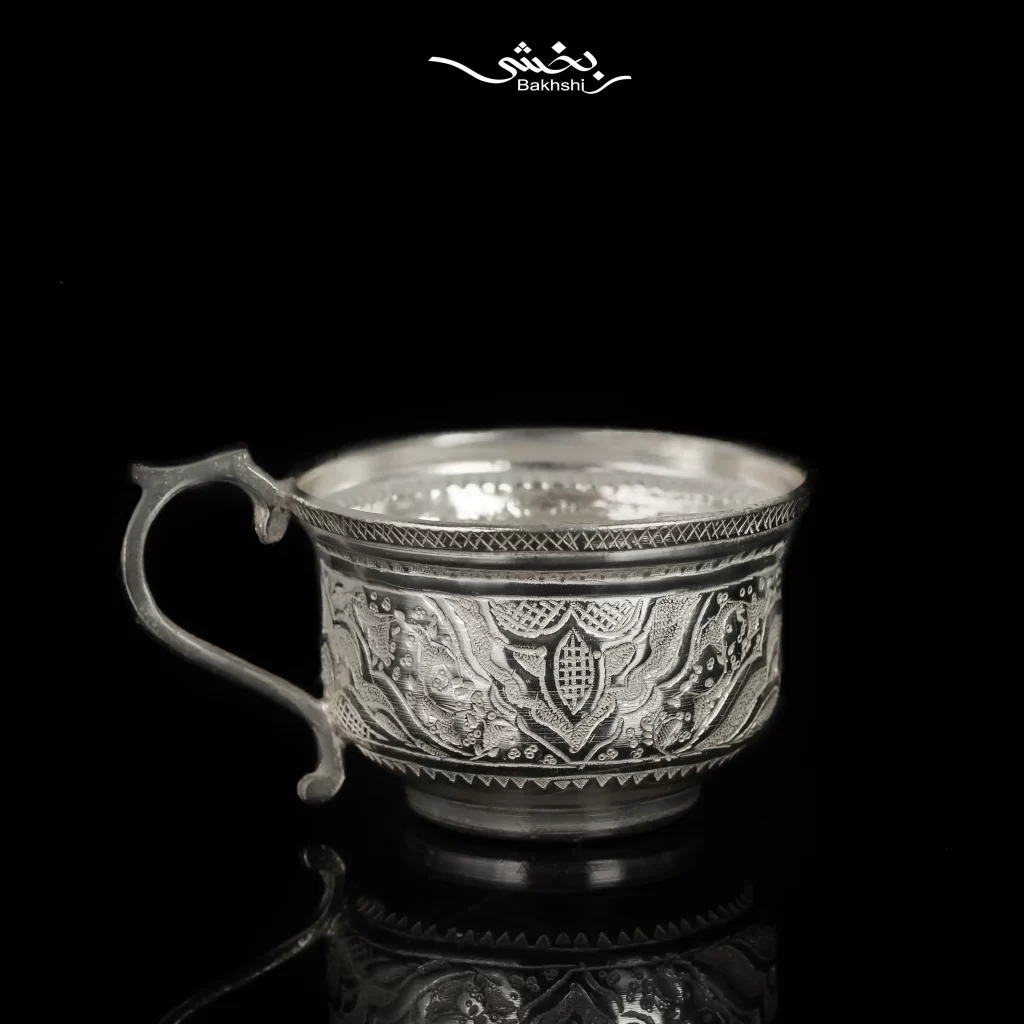 ست فنجان و نعلبکی قهوه خوری قلم اسلیمی