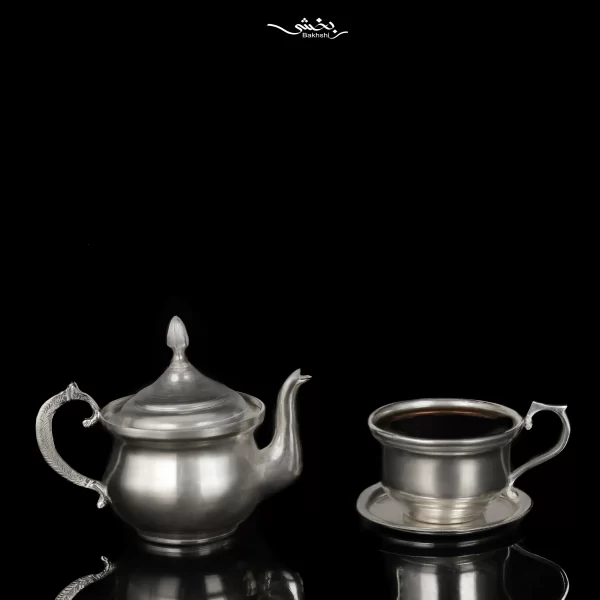 قوری نقره قهوه خوری قلم مدرن