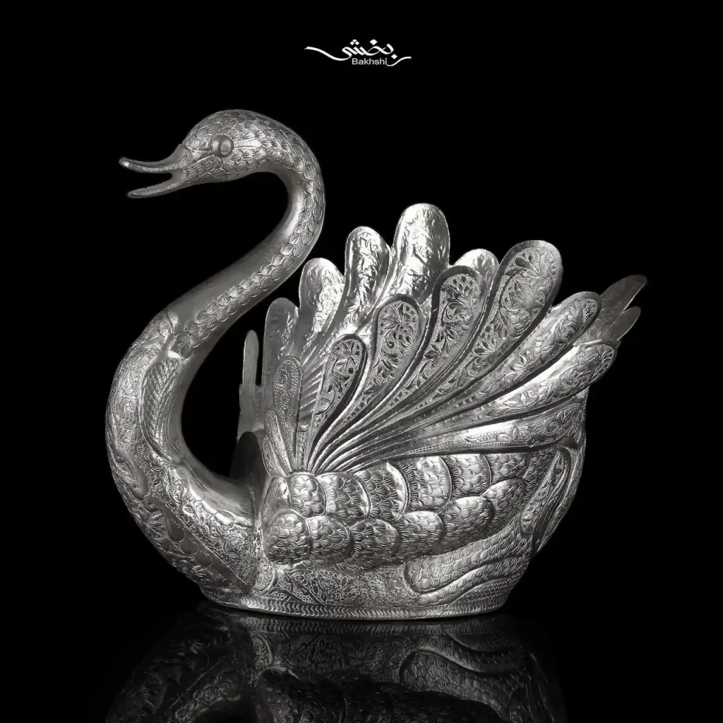 قو نقره مینیاتور بزرگ