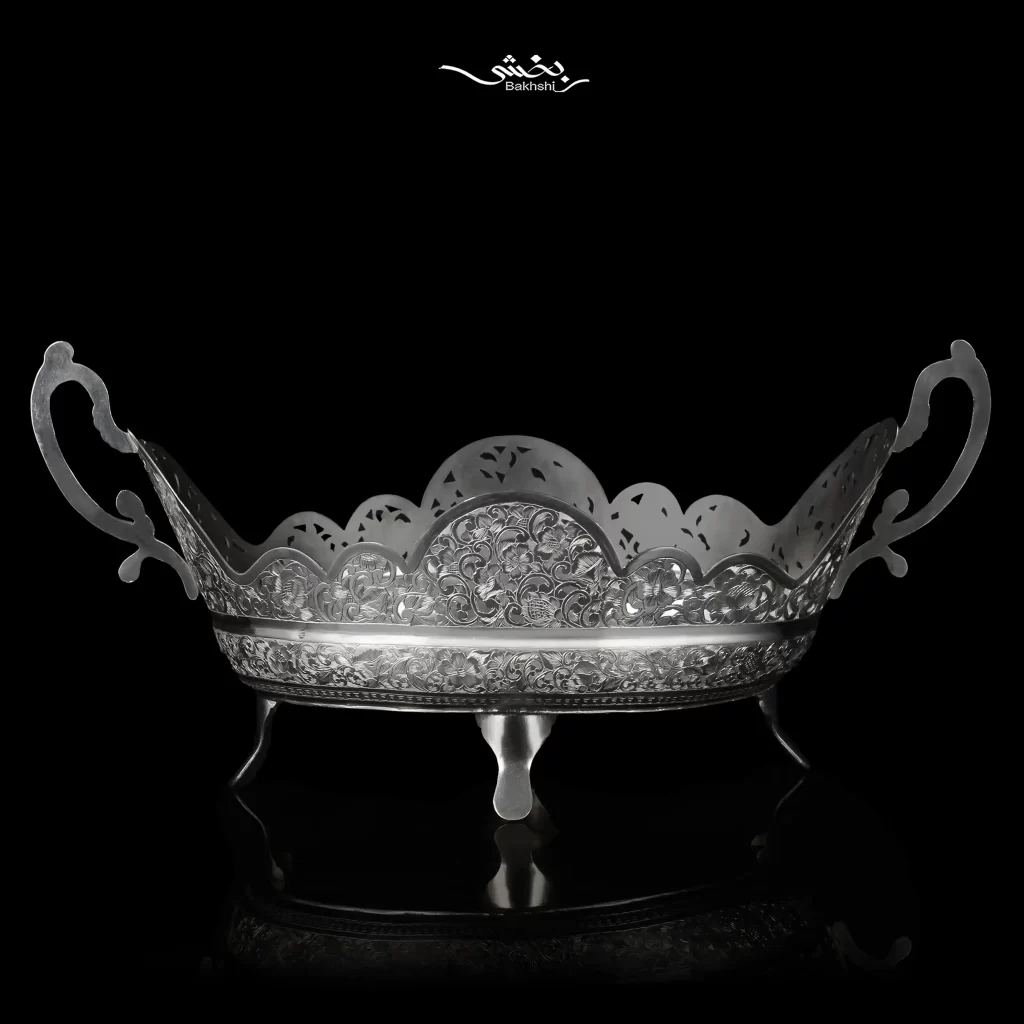 کشکول ژاردنین نقره قلم تبریز