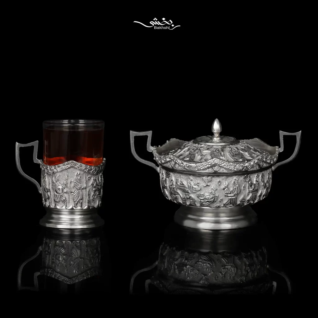 ست انگاره ۶ عددی و قندان قلم تخت جمشید