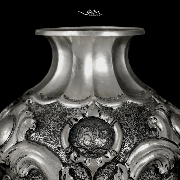 گلدان نقره اناری قلم مینیاتور اعلا