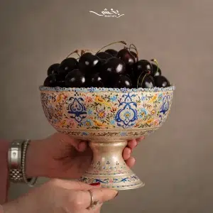 کاسه میناکاری و نقره اعلا