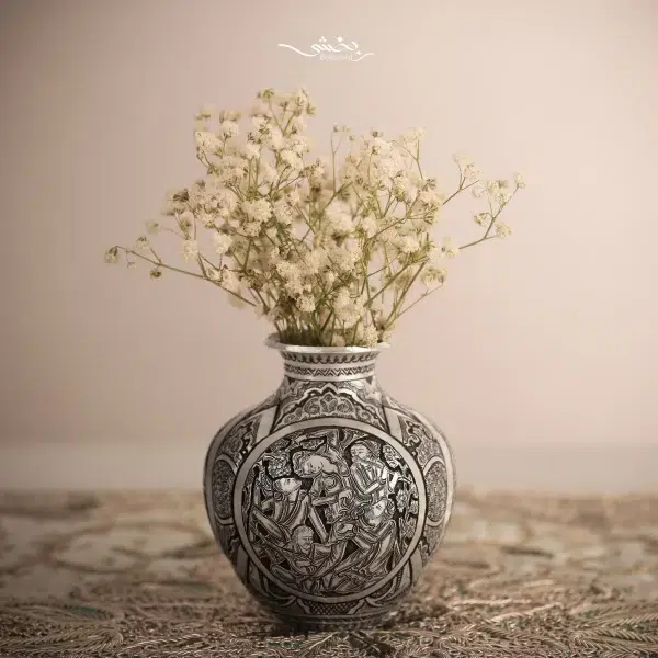 گلدان نقره اناری مینیاتور