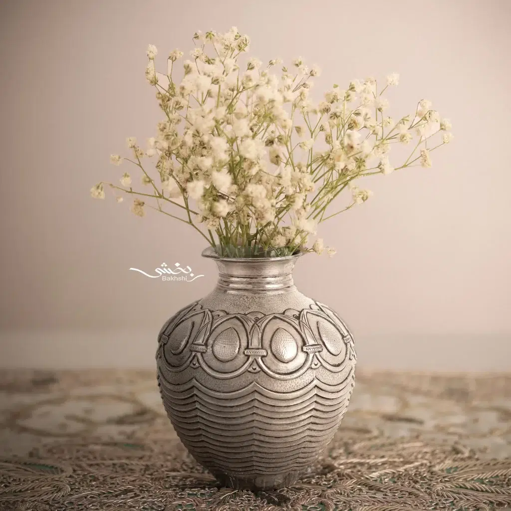 گلدان نقره اناری