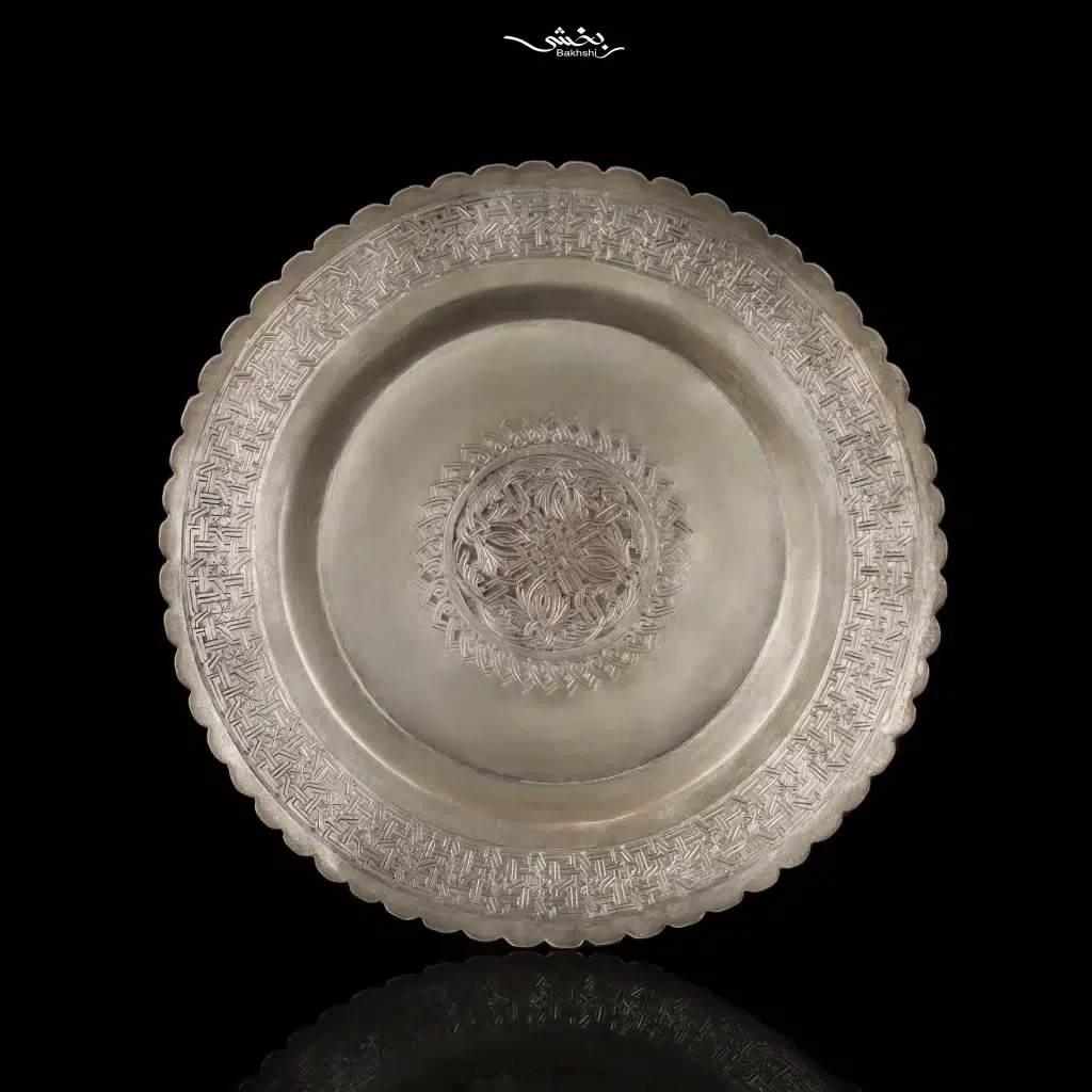 شیرینی خوری نقره 6 عددی قلم تبریز