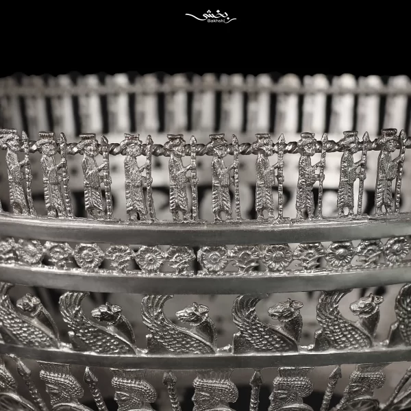 میوه خوری نقره پایه دار قلم تخت جمشید