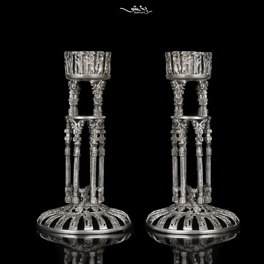 شمعدان نقره قلم تخت جمشید