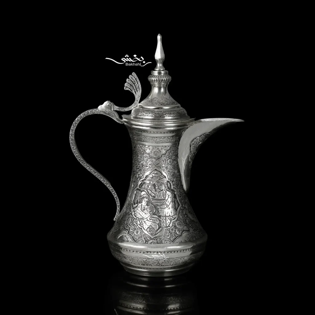 قهوه خوری نقره مینیاتور