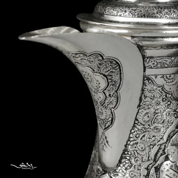 قهوه خوری نقره مینیاتور