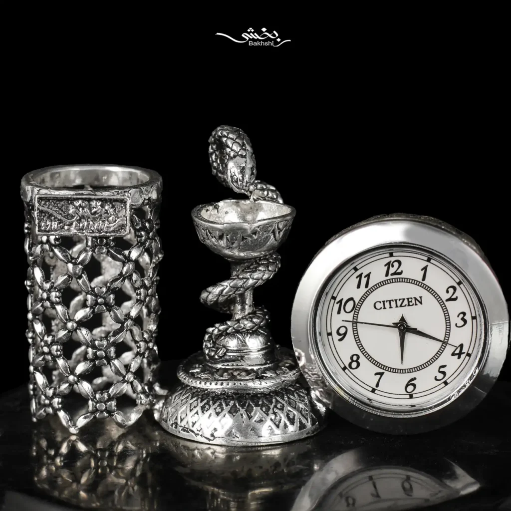 جاقلمی نقره پایه سنگ پزشکی