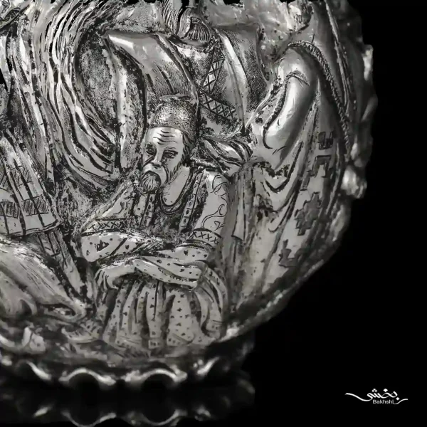 گلدان نقره اناری مینیاتور اعلا حجمی