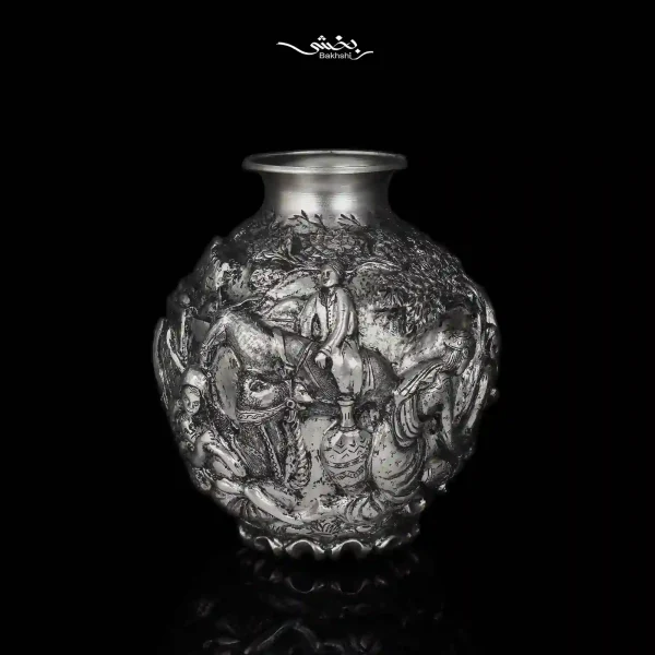 گلدان نقره اناری مینیاتور اعلا حجمی