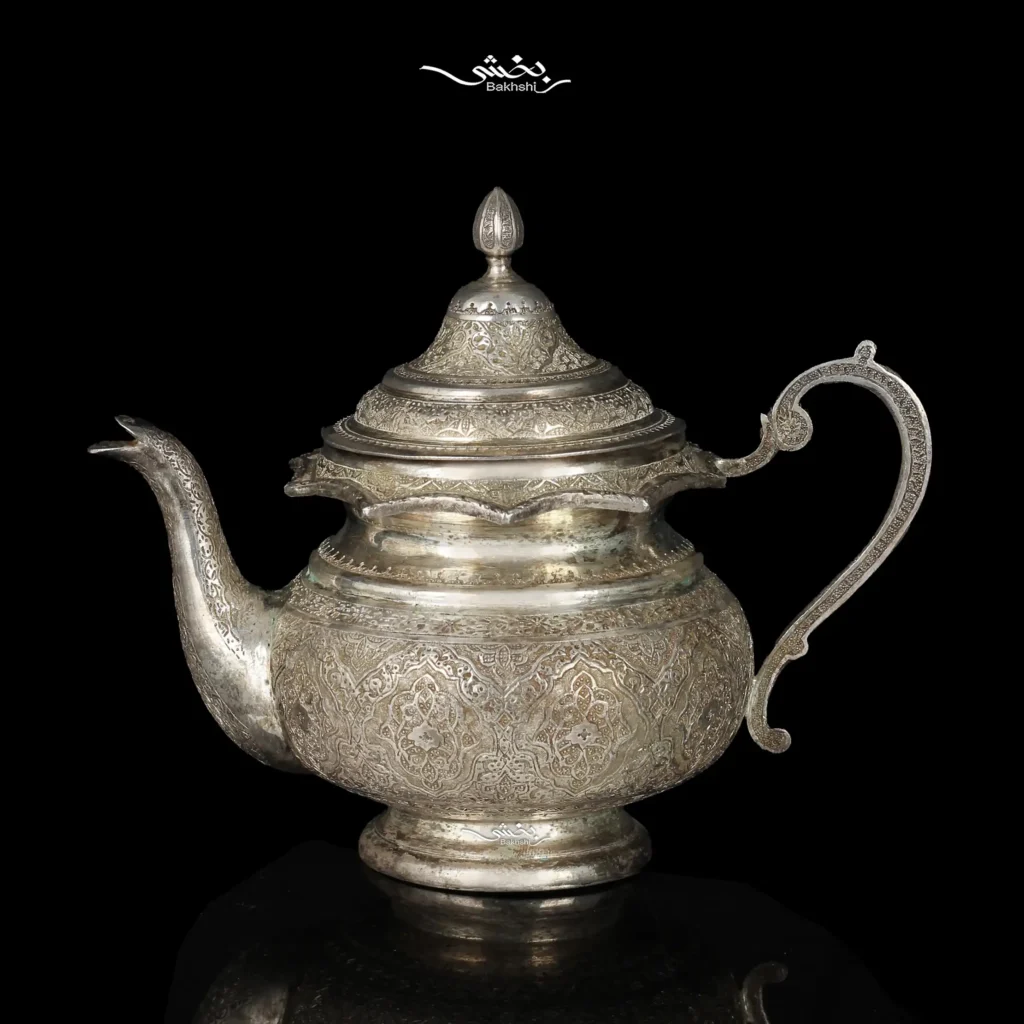 قوری نقره قلم اسلیمی