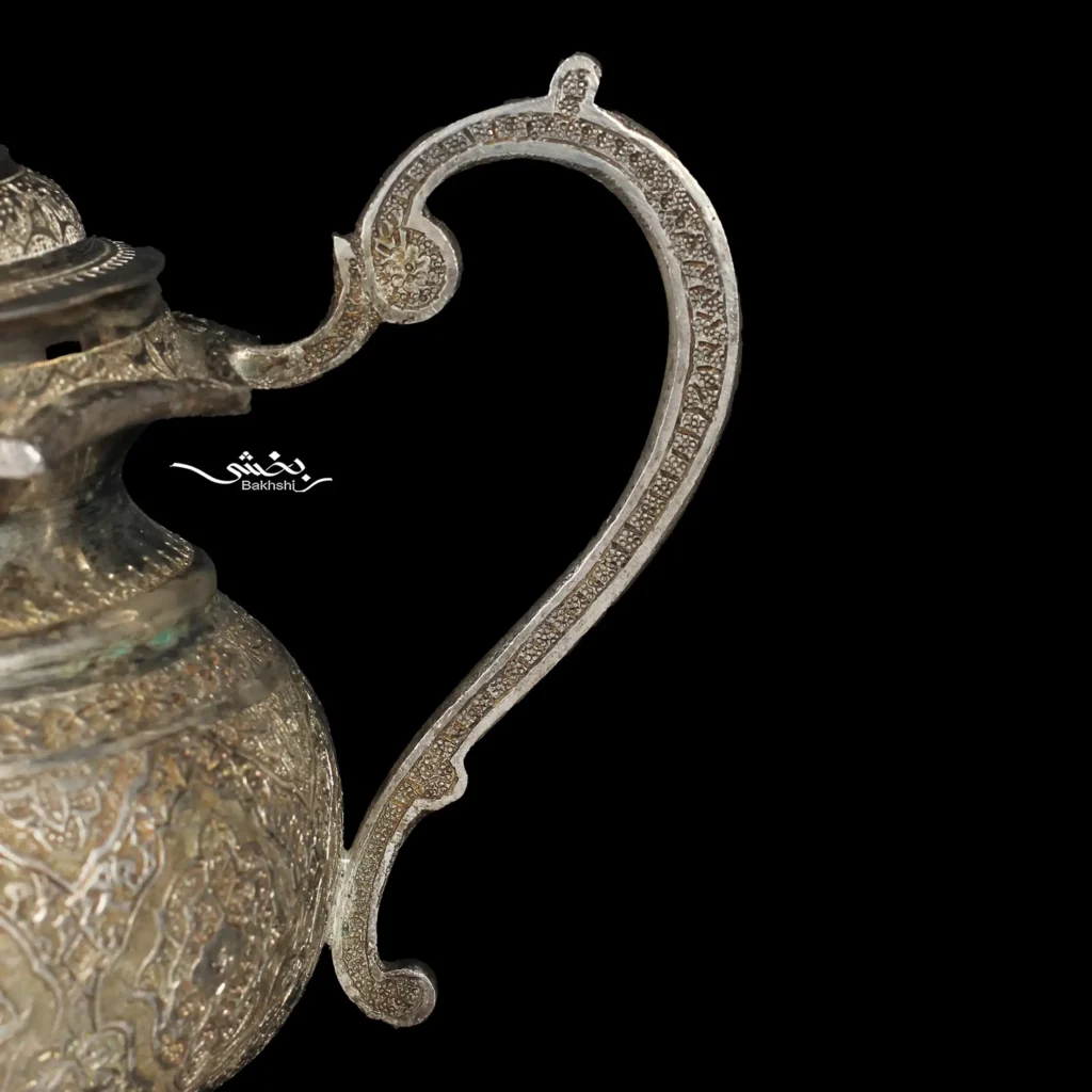 قوری نقره قلم اسلیمی