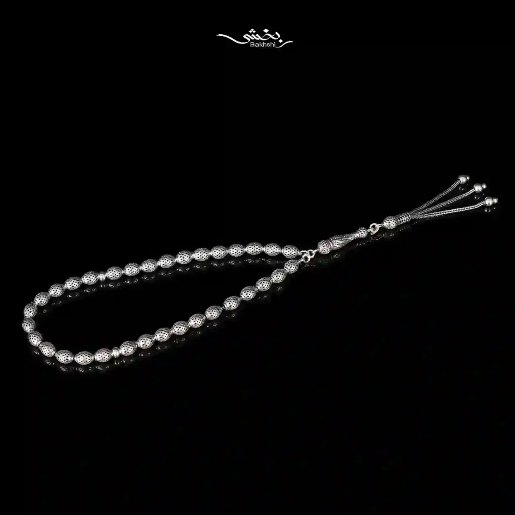 تسبیح نقره کد12