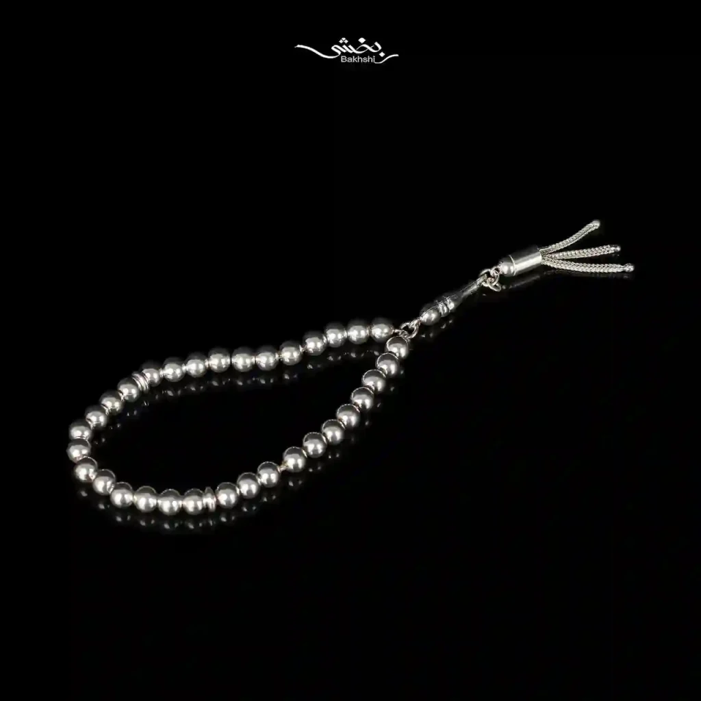 تسبیح نقره کد14