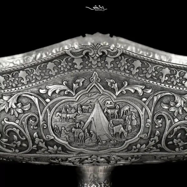 کشکول نقره مینیاتور اعلا