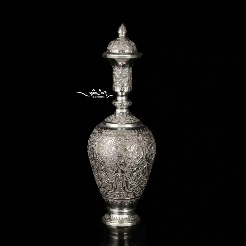 ست تنگ و جام شش عددی قلم گل و مرغ