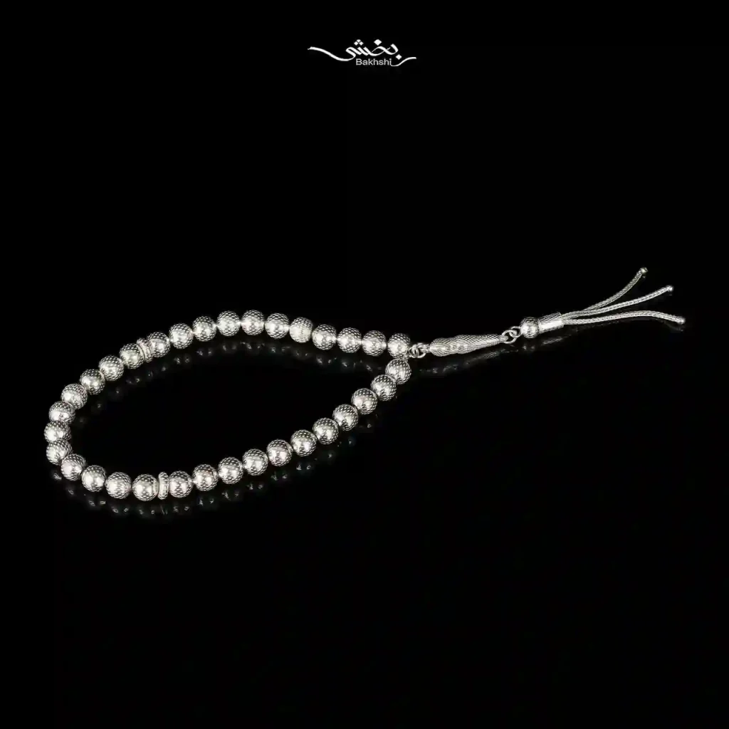 تسبیح نقره کد8