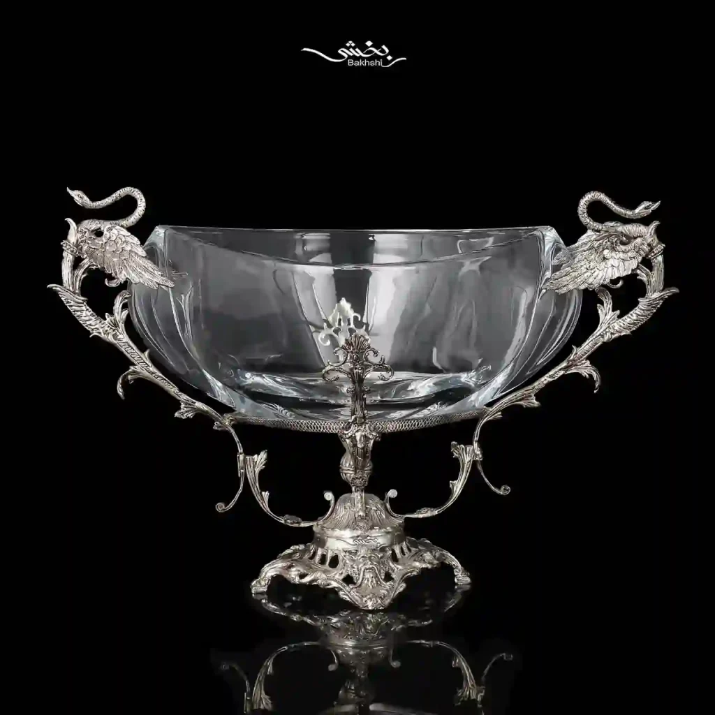 میوه خوری کریستال نقره ریختگی